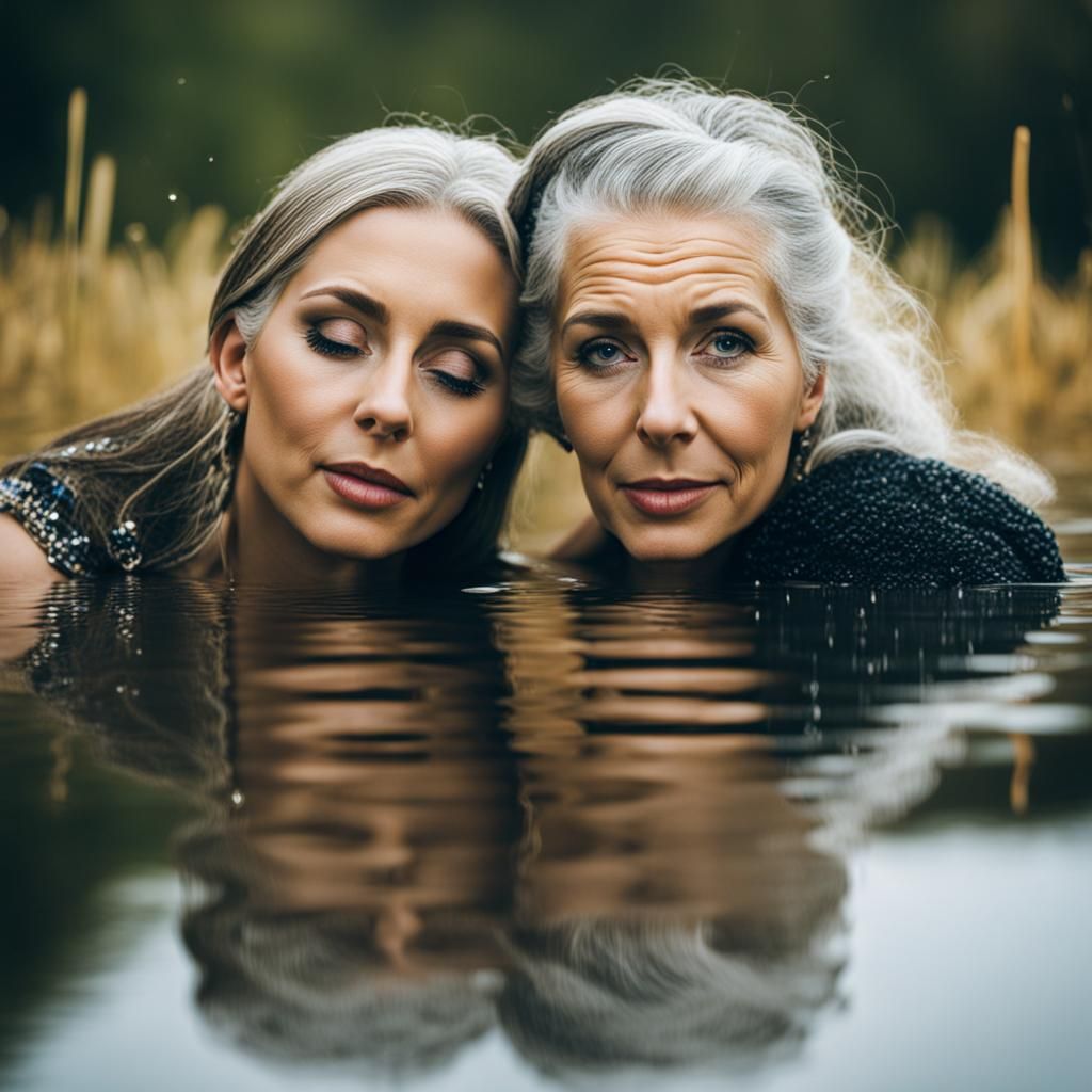 Reflections of Women in Water