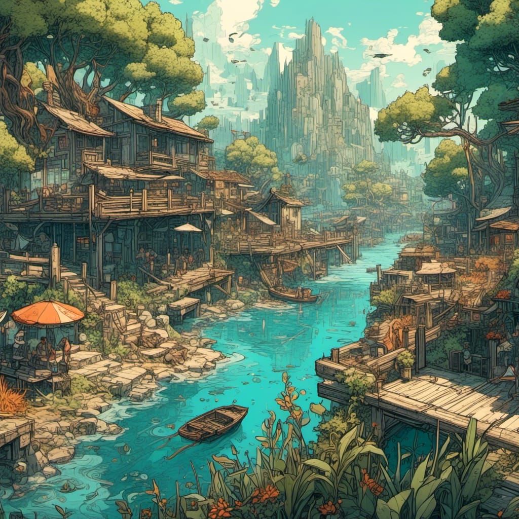 Hyperrealistic Land Development Concept Art