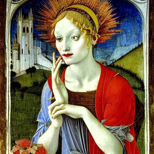 Vampire Fairy in Renaissance Style