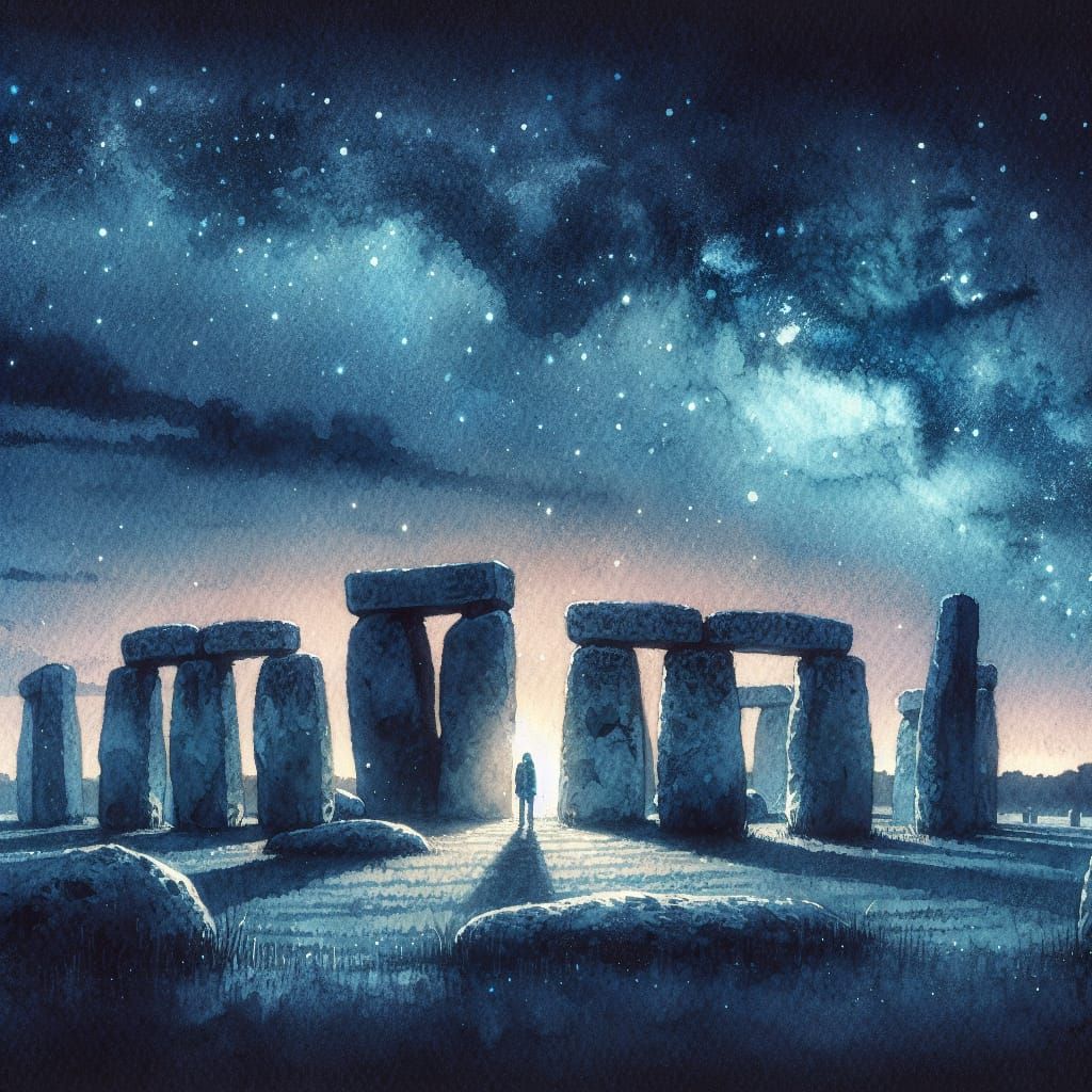Mystical View of Stonehenge