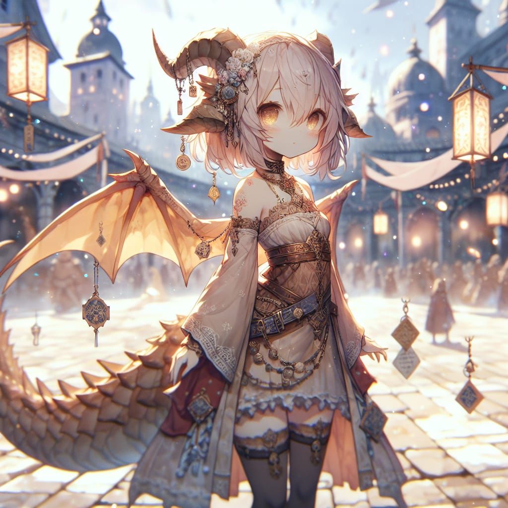 Anime Dragon in High Fantasy Adventure
