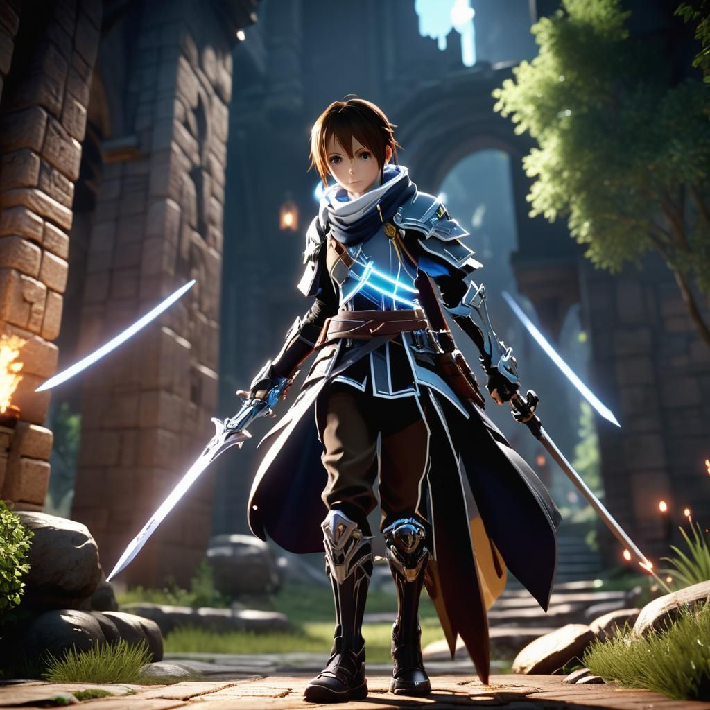 Epic 3D Videogame Scene in 8K Resolution