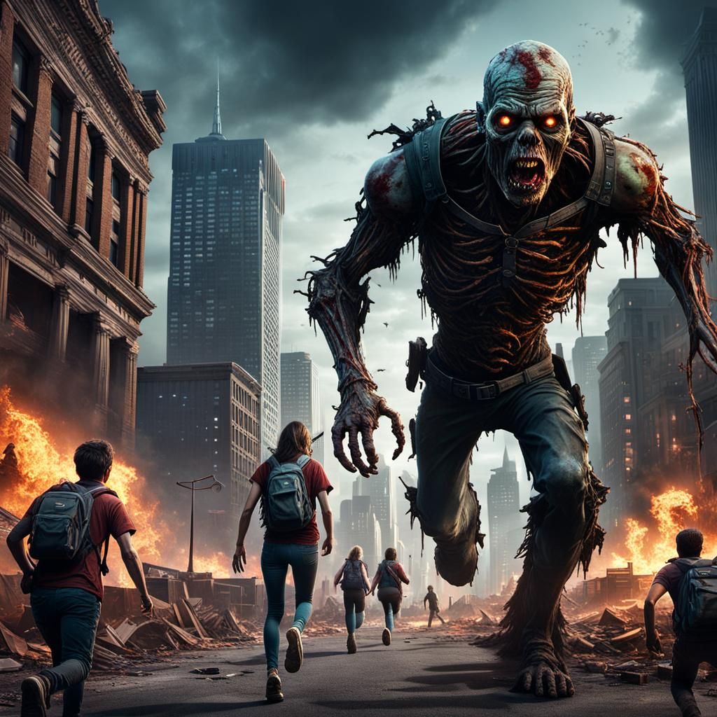 Teens Escape Giant Zombie Baby Apocalypse