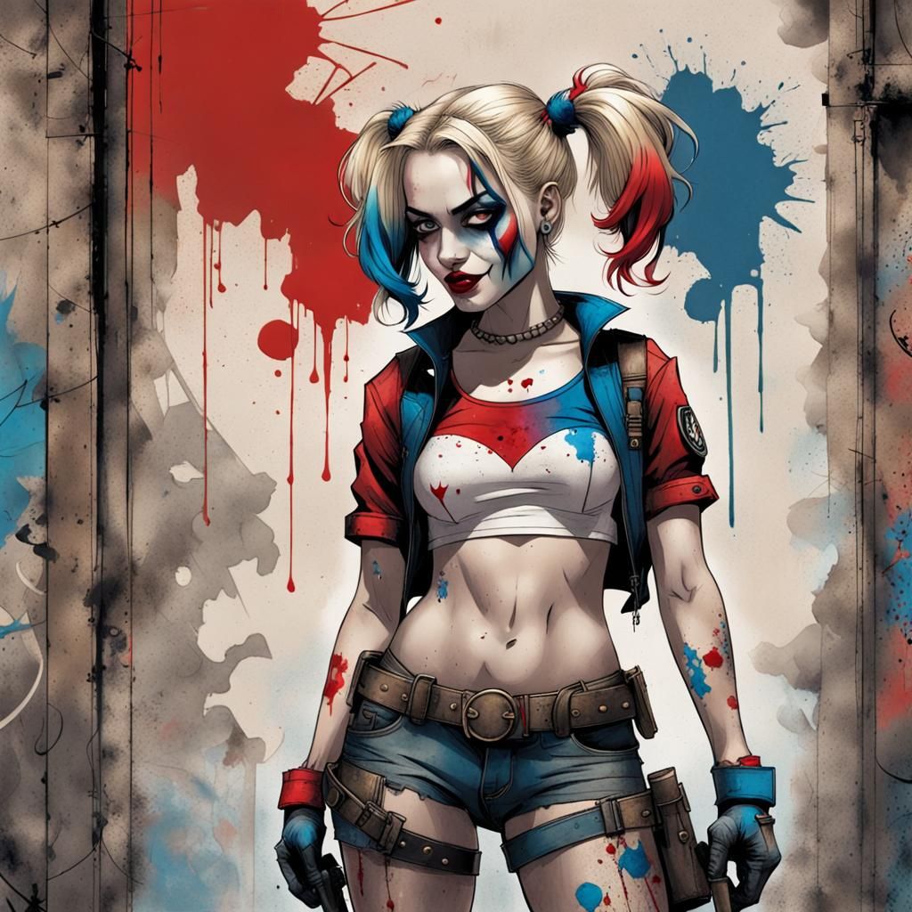 Harley Quinn, why you shooting paint at me?