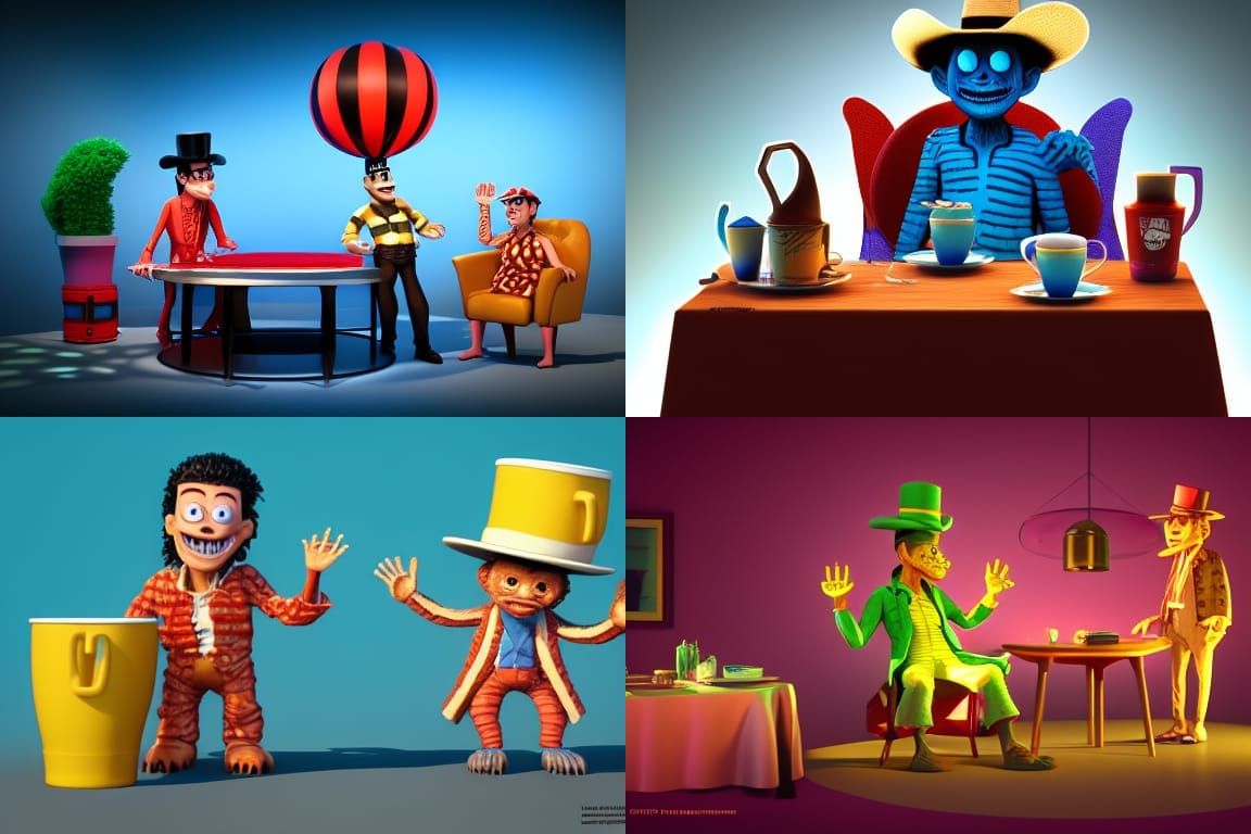 Freddy Kreuger and Jason's Pixar Tea Party