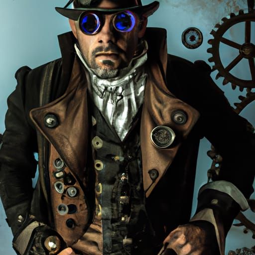 Steampunk Vampire in Victorian Fashion