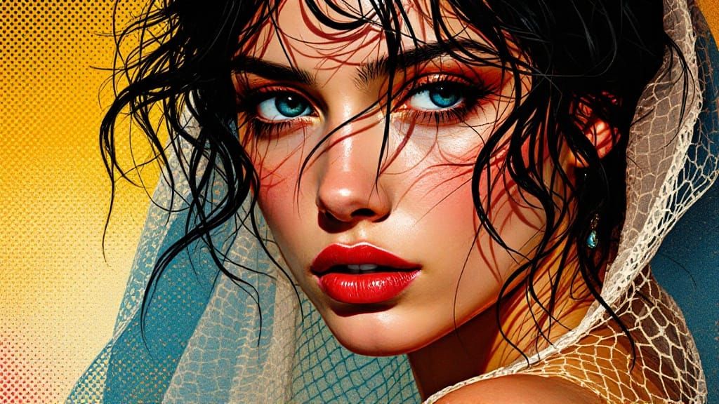 Striking Fusion of Light and Pop Art