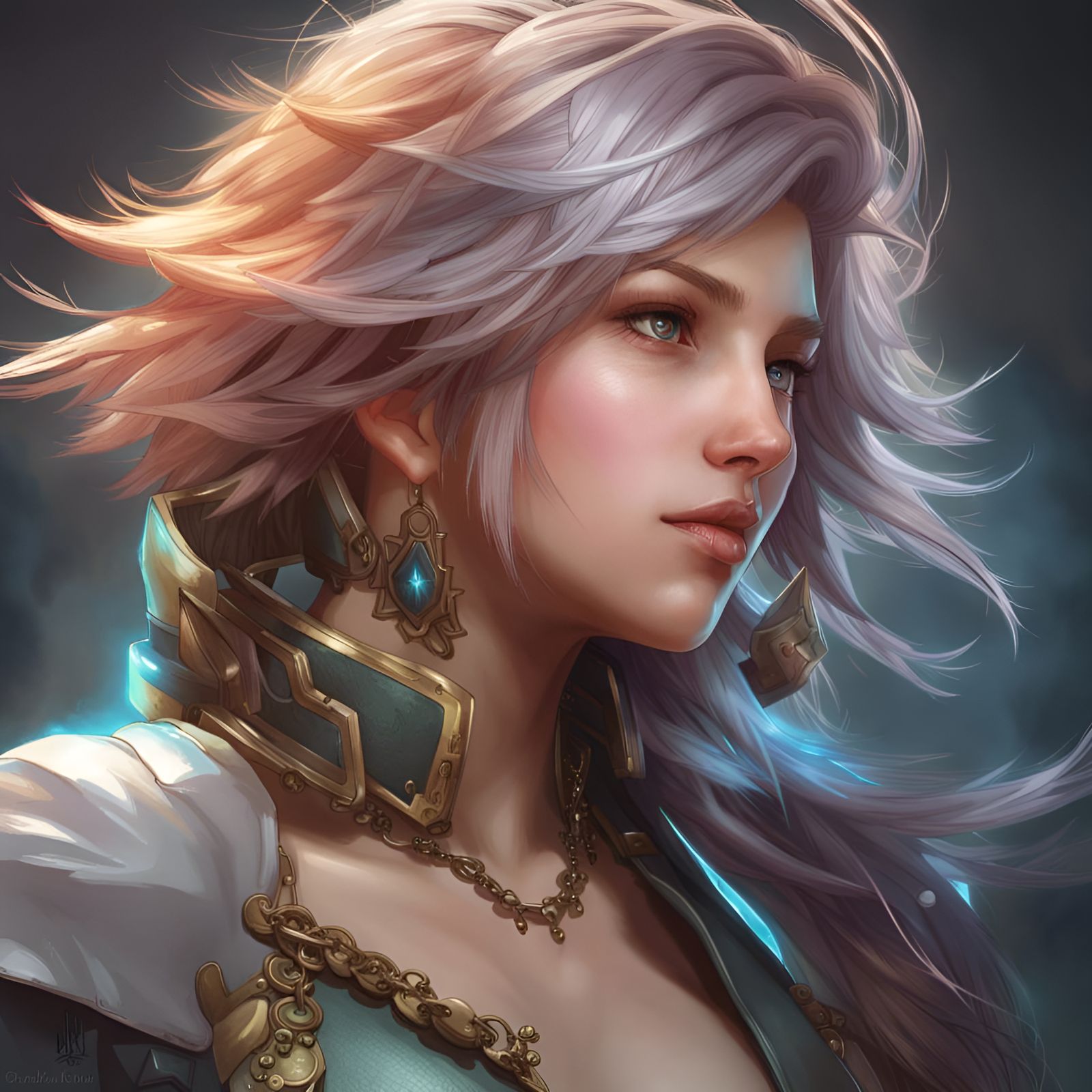 Final Fantasy Character Portrait in 8K