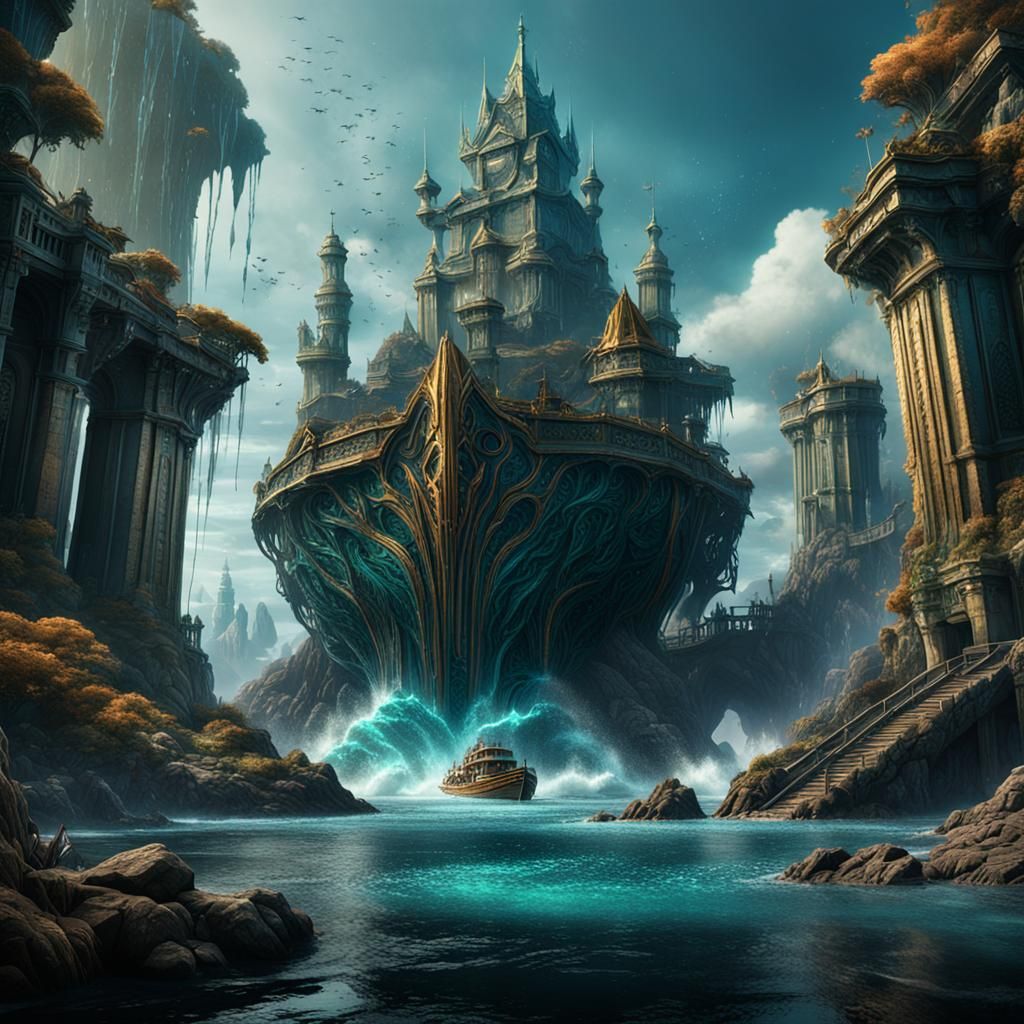 Aquaman Fantasy Concept Art in Deep Color