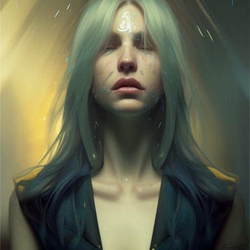 Guilty Conscience Portrait in Hyperdetailed Style