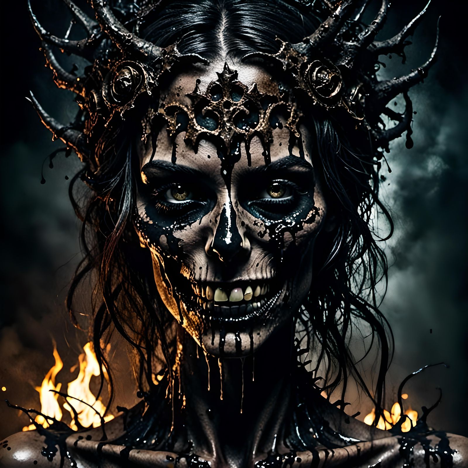 Decaying Elegance Melts into Dark Video Game Art