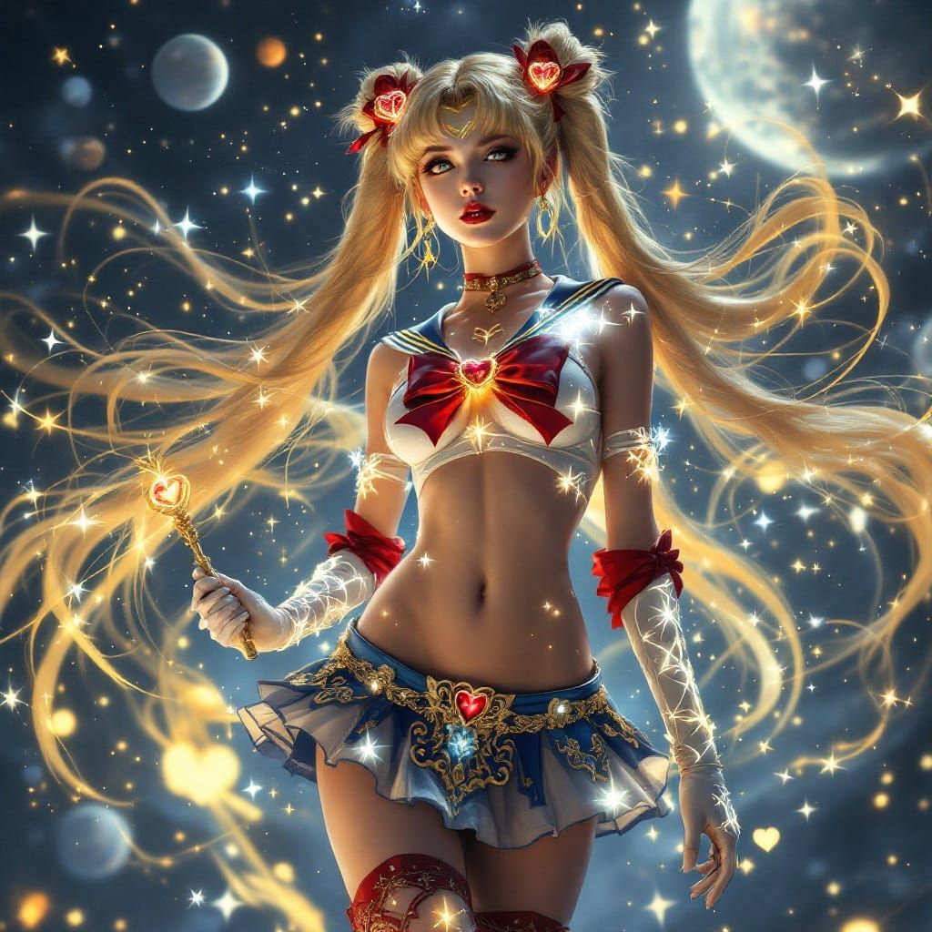 Gothic Sailor Moon in Ethereal Wonderland
