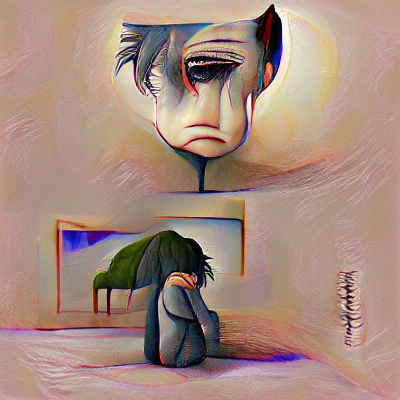 AI Generated Image of Depression