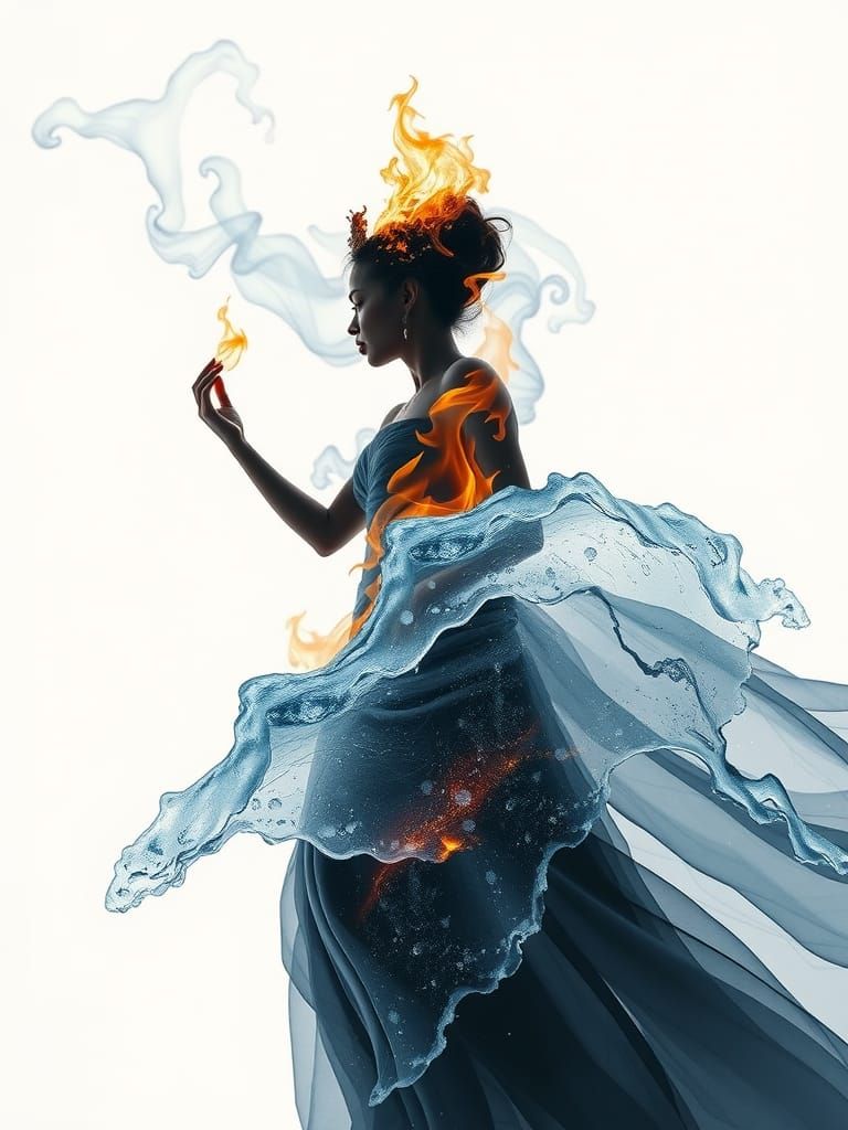 Goddess of Ice and Fire: Fine Art Photography