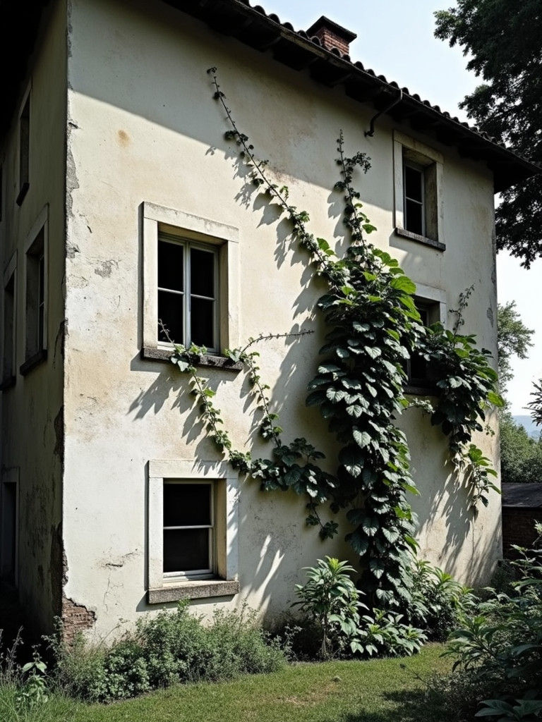 French House Enshrouded in Datura, Late 1700s