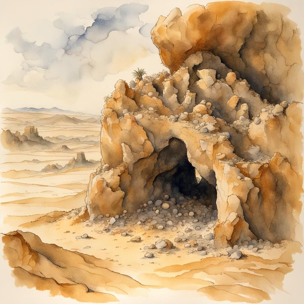 Treasure Chest in Cave with Gold and Jewels