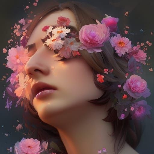 Beautiful flower meadow