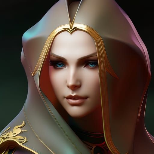 Detailed Portrait with Dynamic Lighting