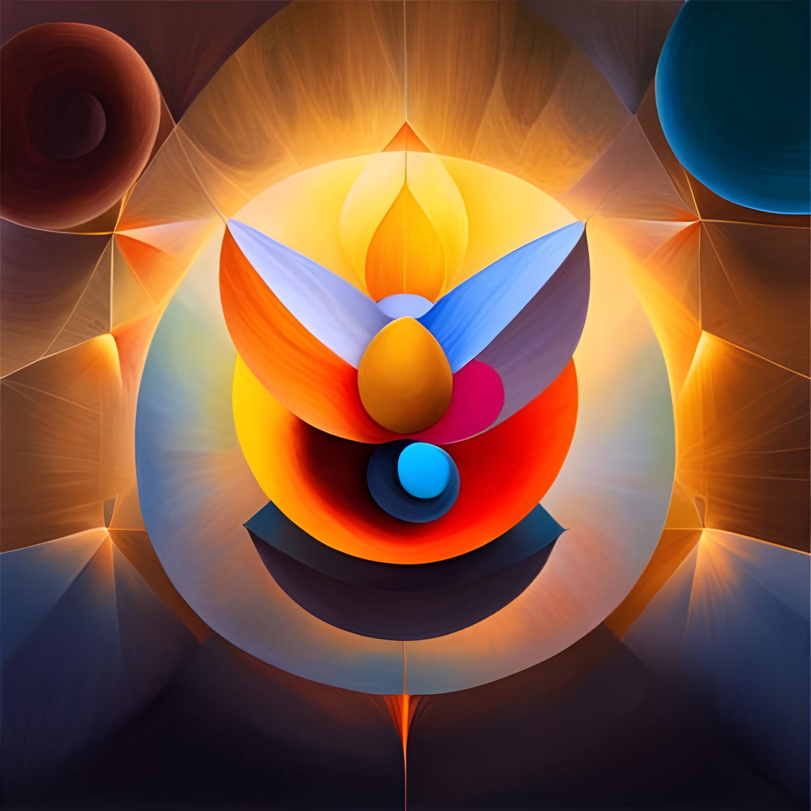 Dreamy Abstract Art with Light Dust