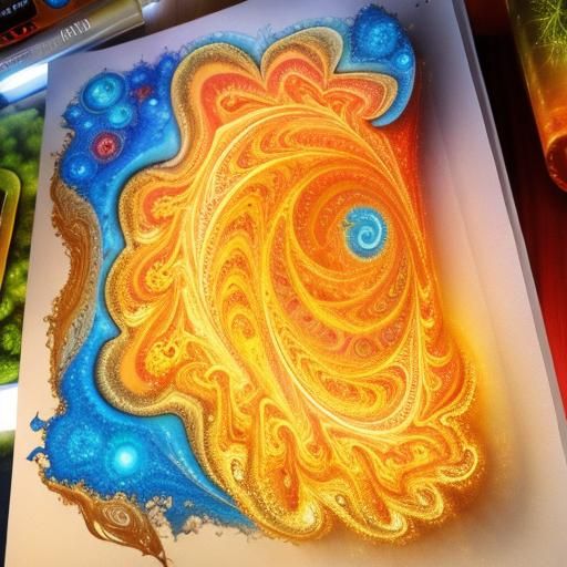 Psychedelic Fractal Art in 3D Hyper-Realism