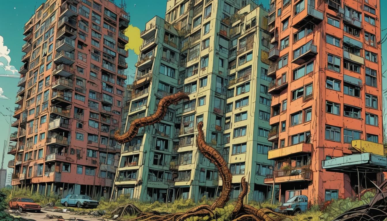 Chernobyl Centipedes in Polish Comic Style