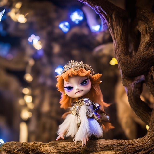 David Bowie Goblin King in Castle Ruins