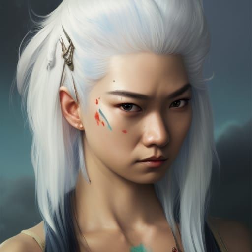 Goddess Pirate Maiden in Triadic Hues