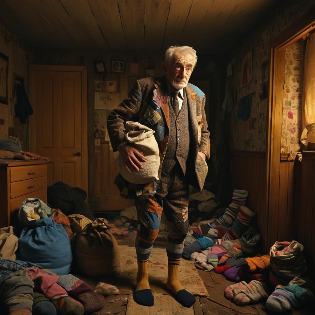 Whimsical Sock Man Concept Art