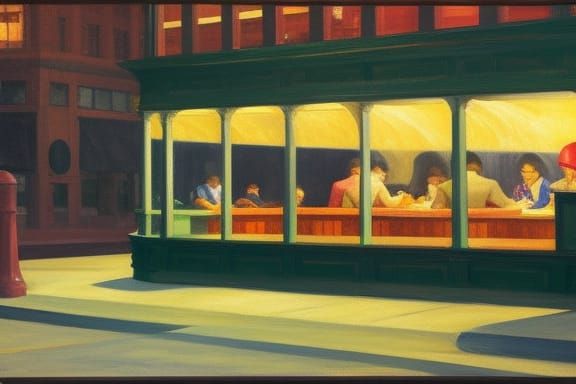 Edward Hopper, Nighthawks at the TGIFriday's