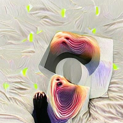 Abstract AI-Generated Image from Minimalist Prompt