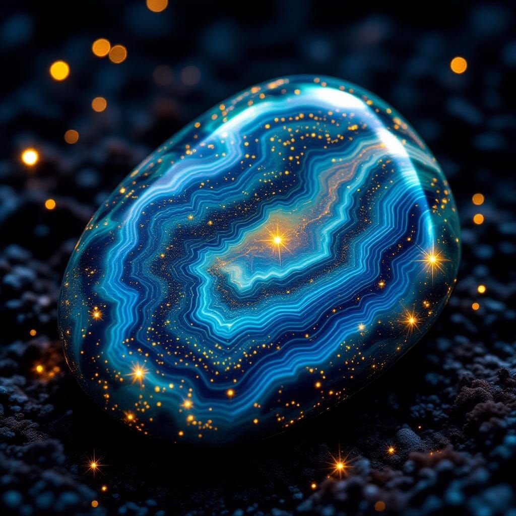 Mystical, Iridescent Leopard Jasper Stone in Hyper-Realistic...