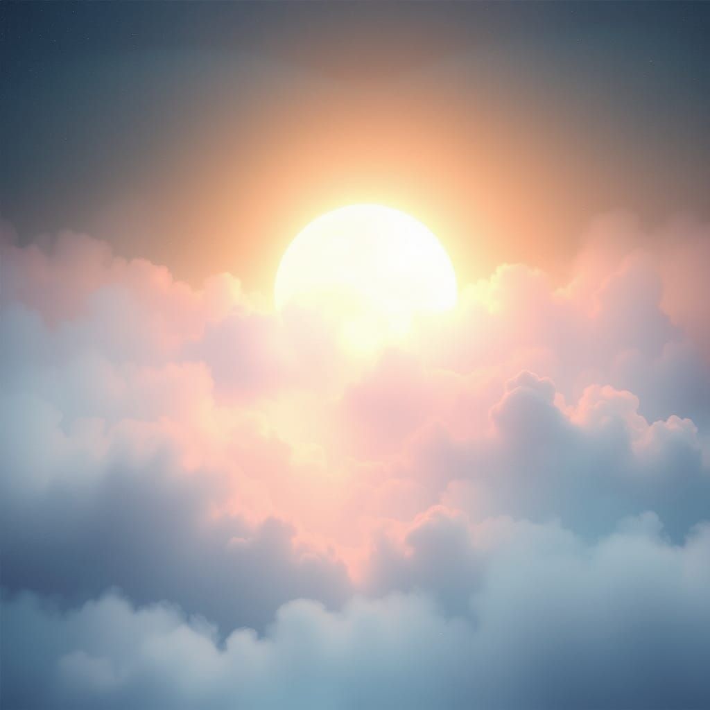 Ethereal Light Radiates in Dreamy, Surreal Landscape