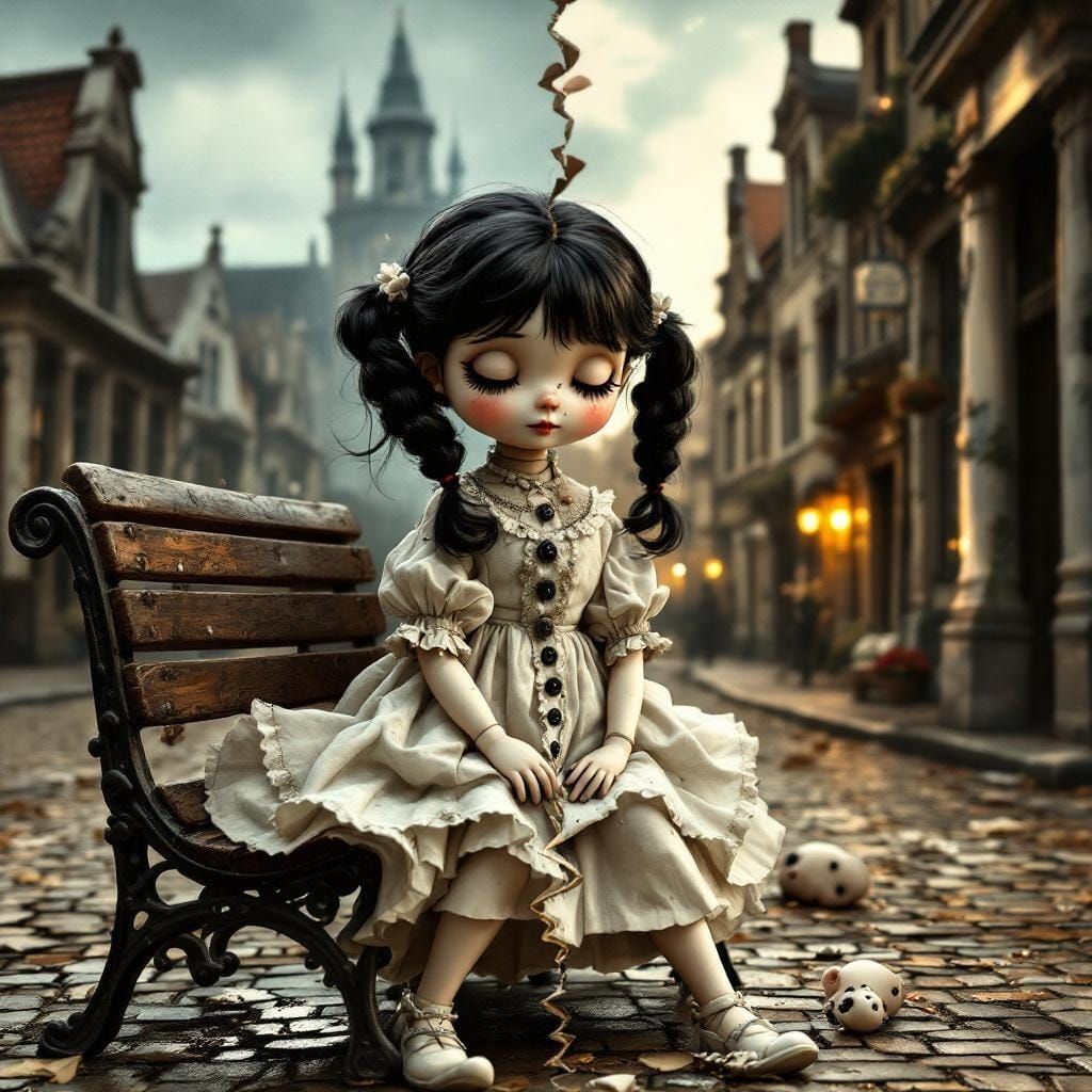 Porcelain Doll: Perfection and Decay in Split Image