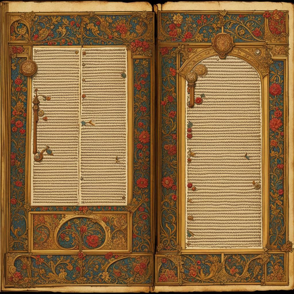 Illuminated Medieval Journal Page with King