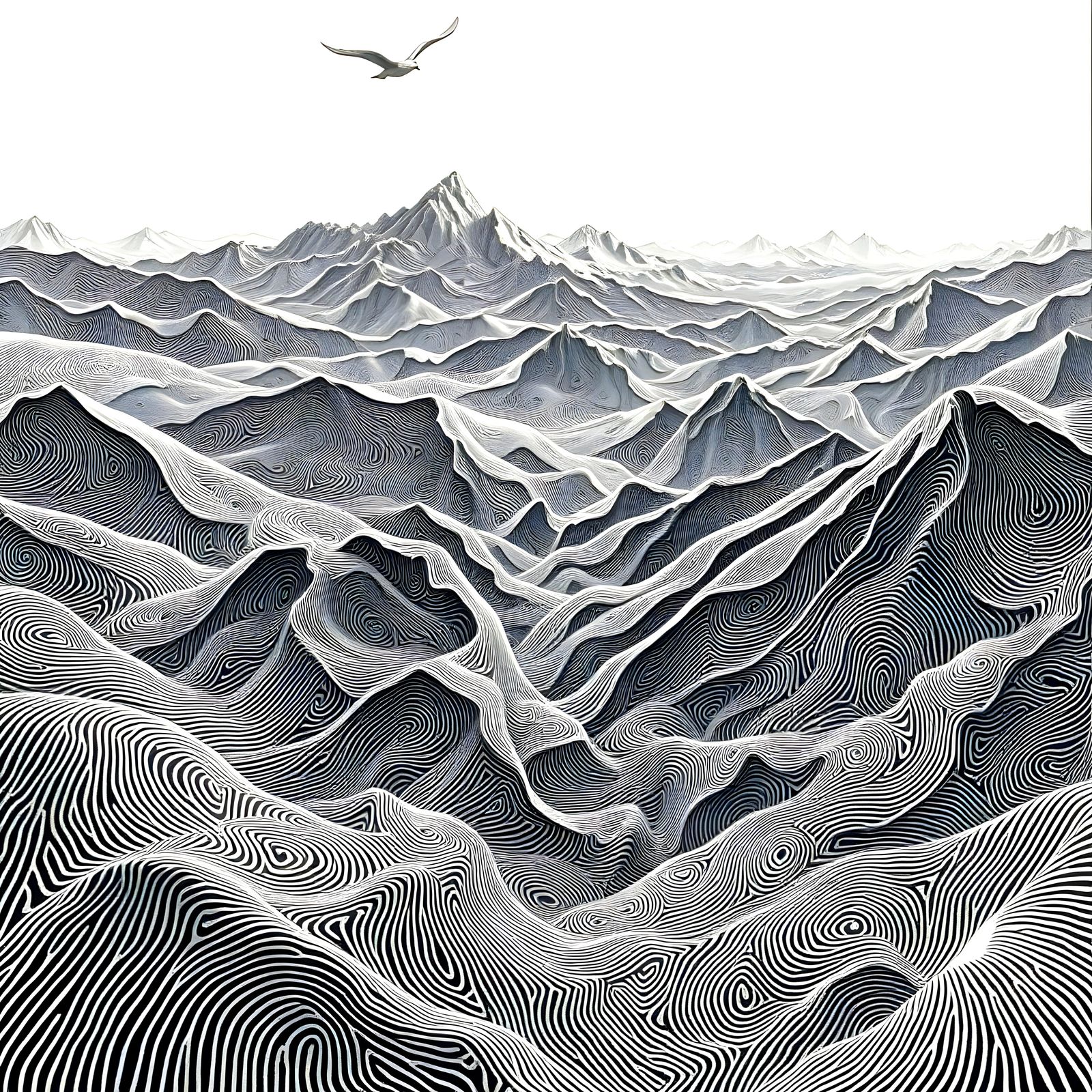 Crime Scene Groove Landscape in Abstract Style