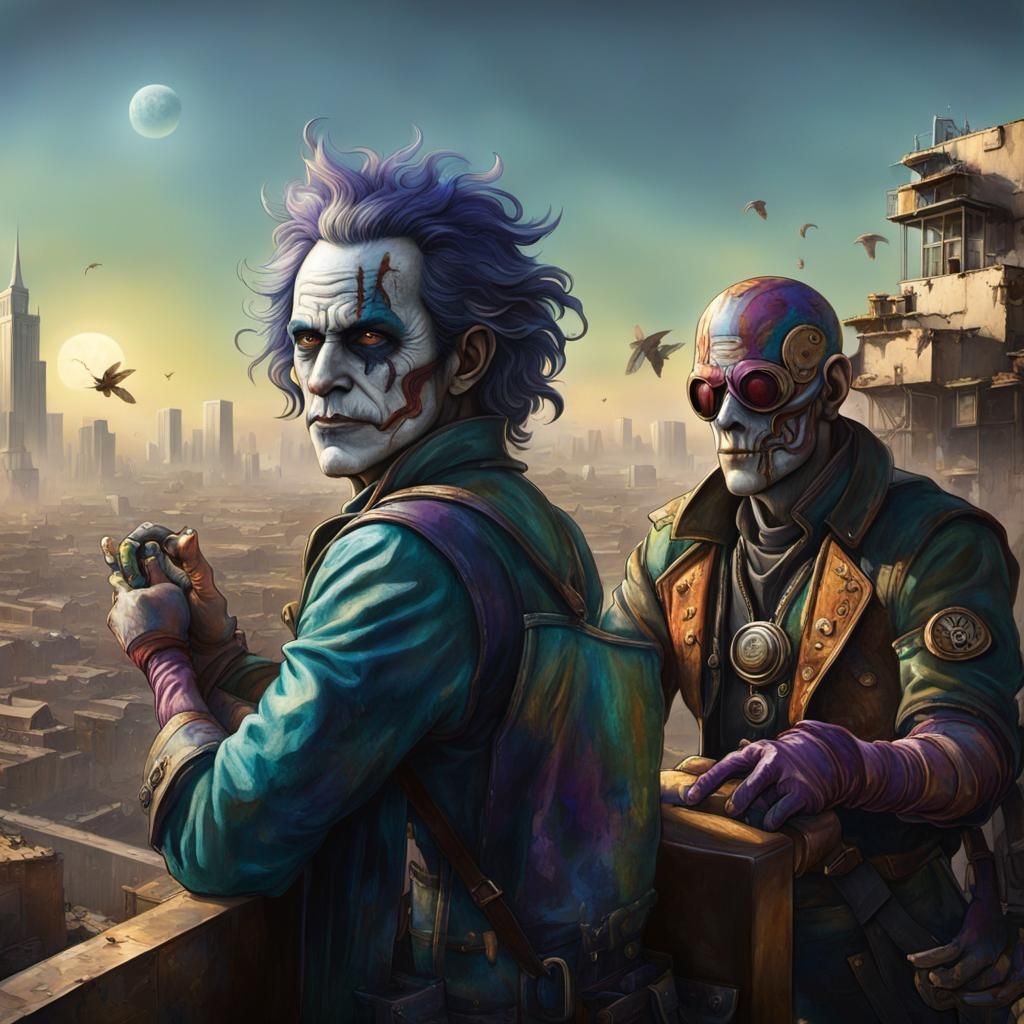 Psychedelic Solarpunk Watchtower: Hyperrealistic Concept Art