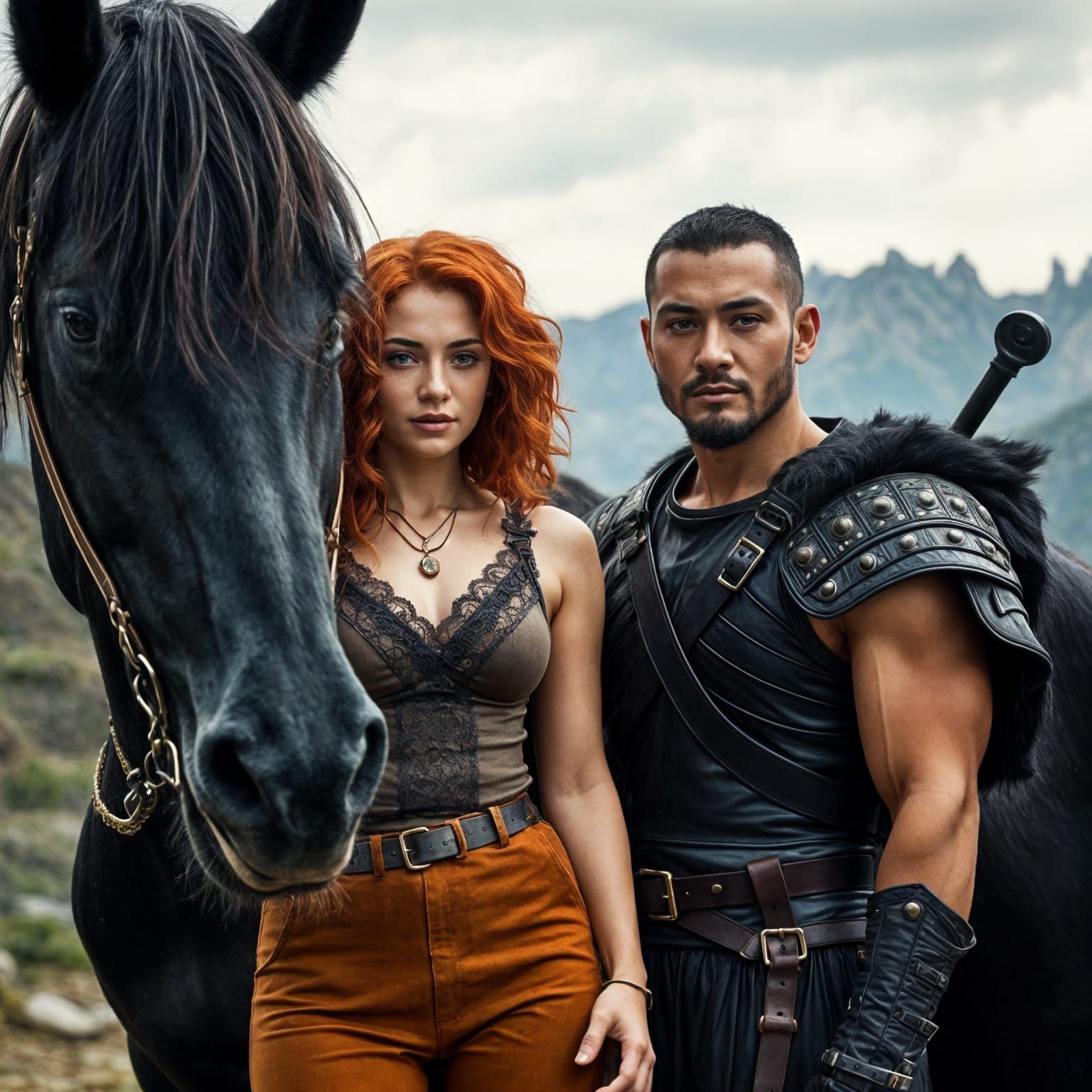 Celtic Woman, Warrior, and Horse in Ancient Greece