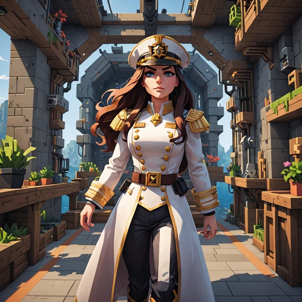 Minecraft Admiral with Accelerated Perspective