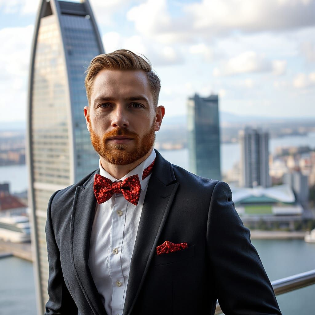 Handsome masculine man