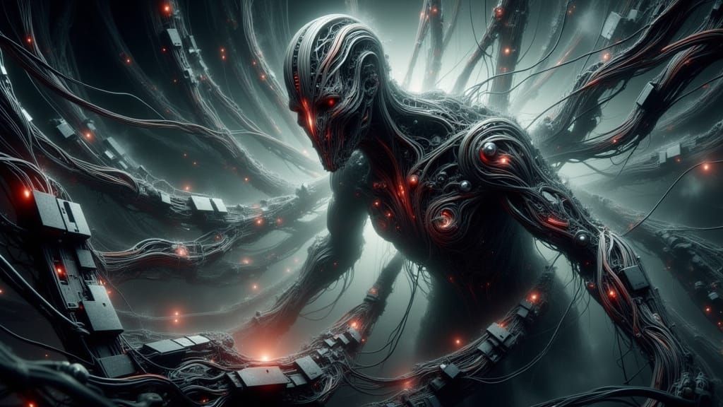 The Glitch: Cyberpunk Villain in Digital Wasteland