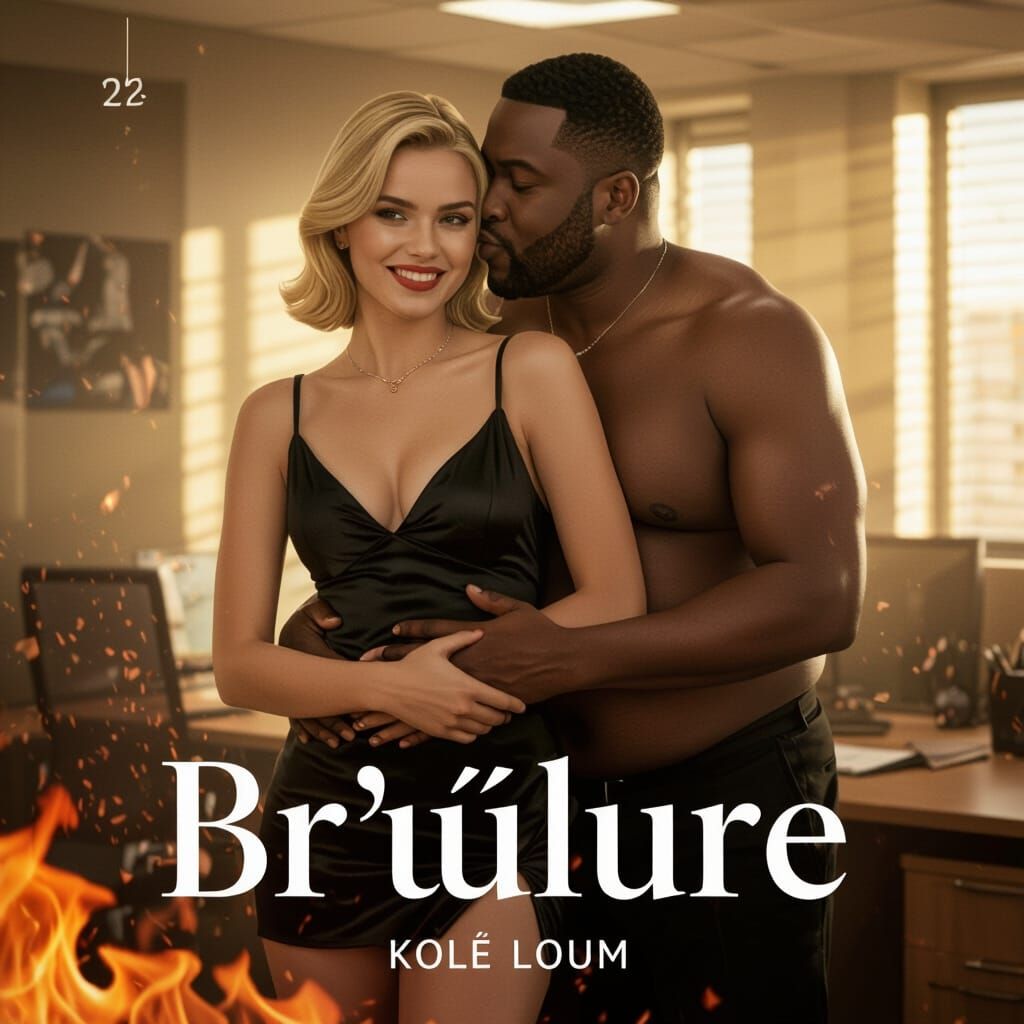 Provocative Book Cover: "Brûlure" by Kolé Loum