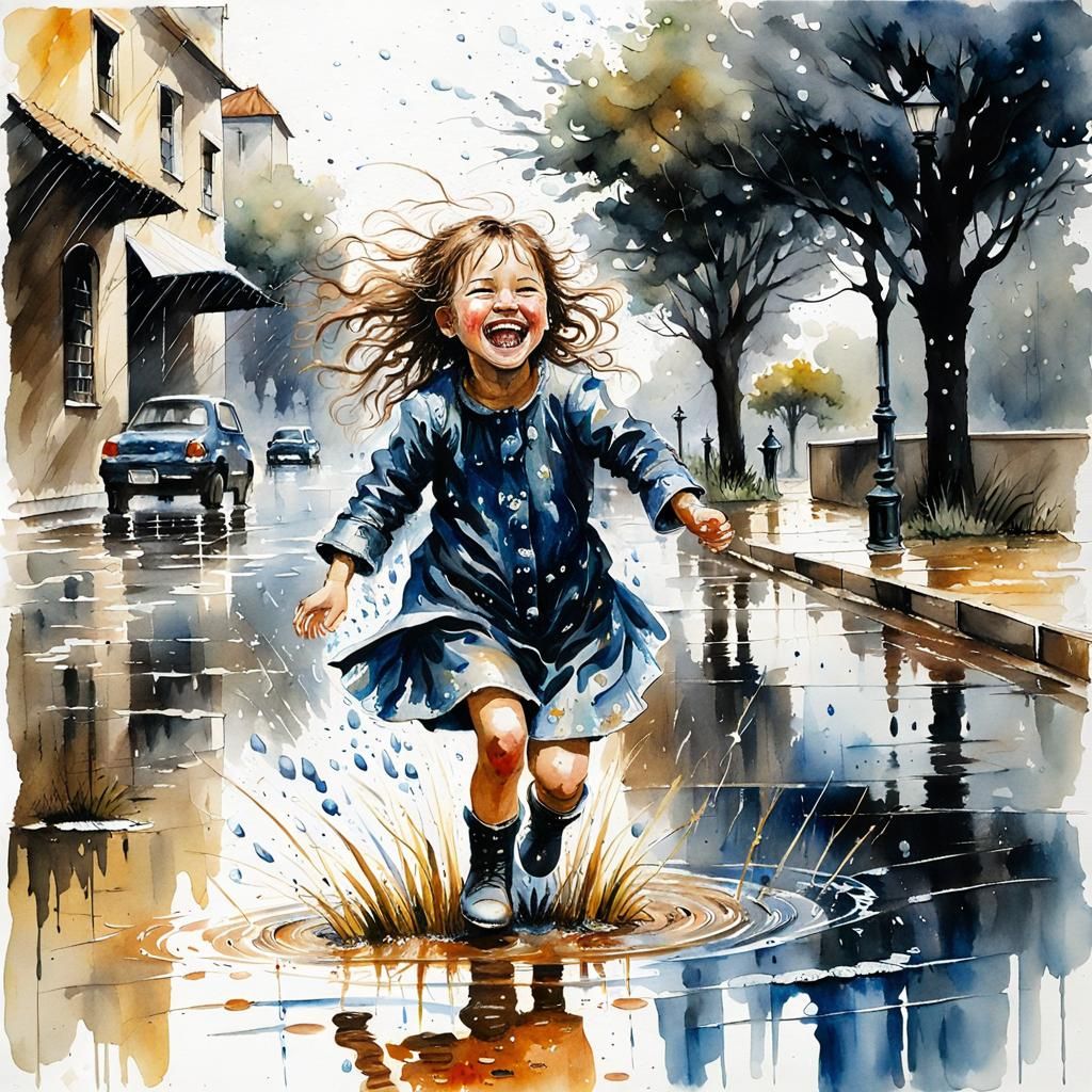 Playing in the rain 07