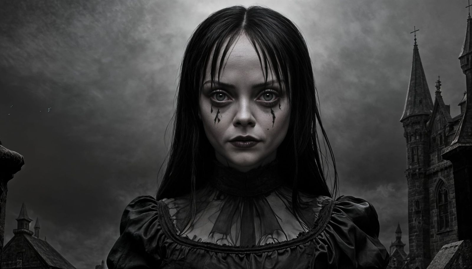 Christina Ricci as Wednesday Addams Portrait