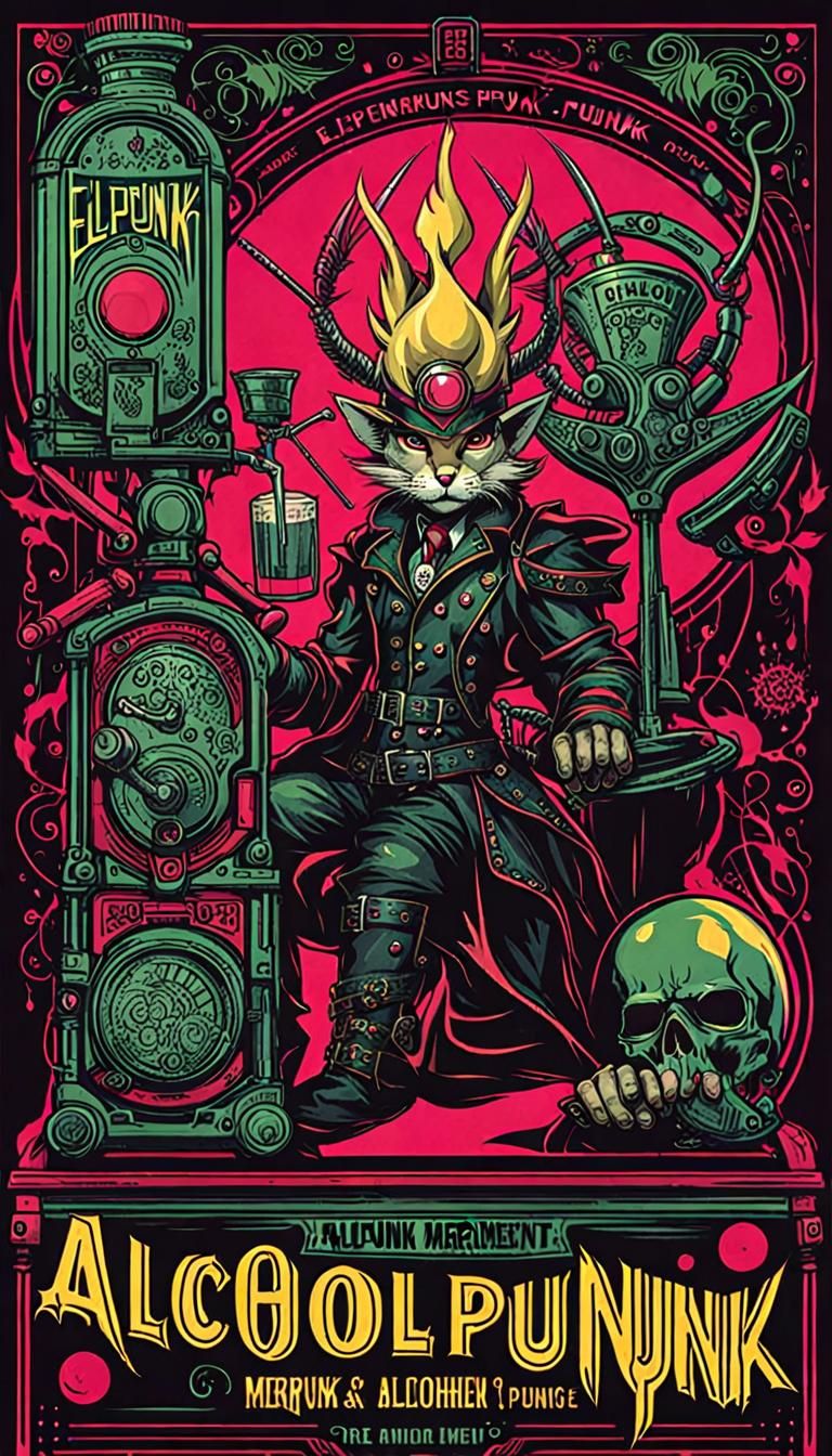 Alcoholpunk Elfpunk Merrimentpunk AI Image