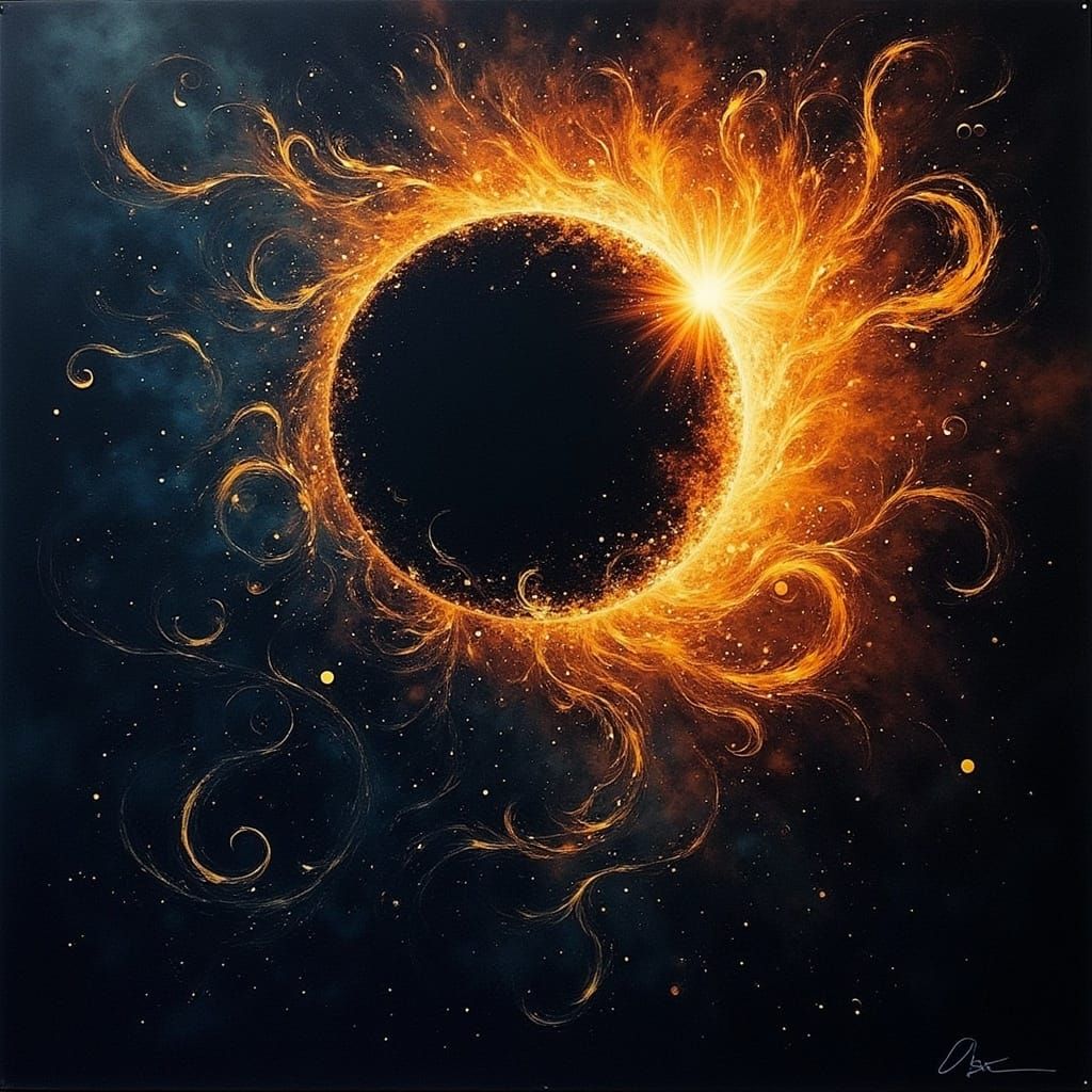 Eclipse Cloak: Vibrant Colors in Darkened Light