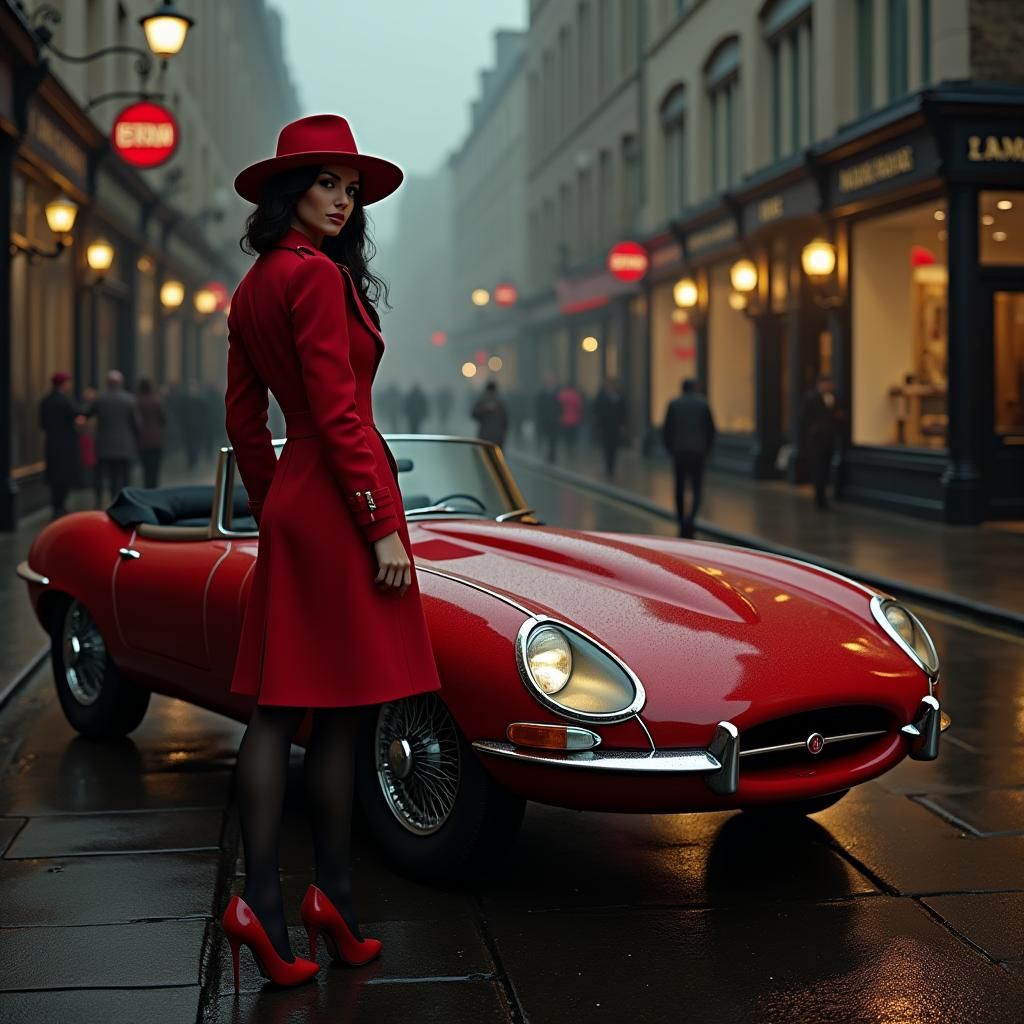 Carmen Sandiego in London: Photorealistic 8K Art