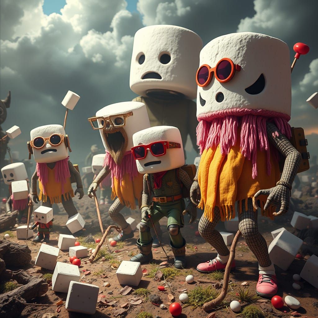 Unhinged Hipster Marshmallowpunk Giants Invasion