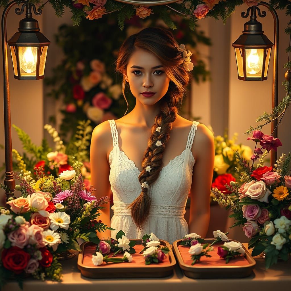 Serene Florist Creates Whimsical Wedding Bouquets in Warm Go...