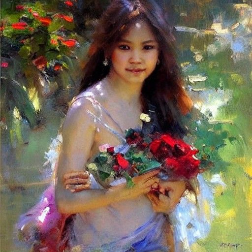 Thailand in Oil Painting Style