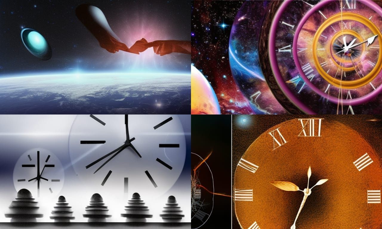 Surreal Image of Time and Space